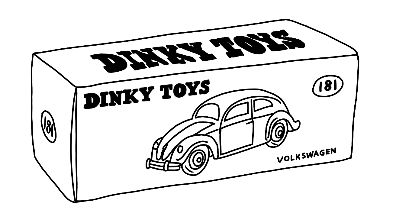 Dinky Car illustration